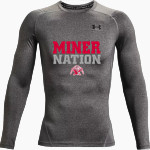 Red Top Miners <span class="pdp-name-mascot">Red Top MIners</span> UA Men's Heatgear Armour Long Sleeve Compression Top Front Thumbnail
