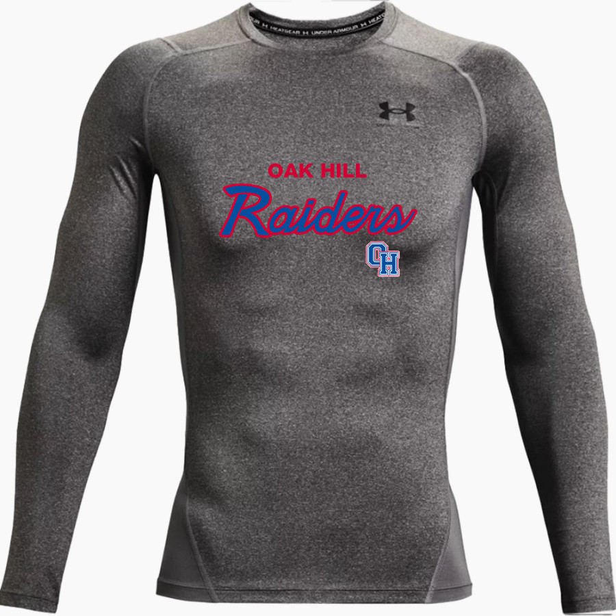 Oak Hill Raiders <span class="pdp-name-mascot">Oak Hill High School Raiders</span> UA Men's Heatgear Armour Long Sleeve Compression Top