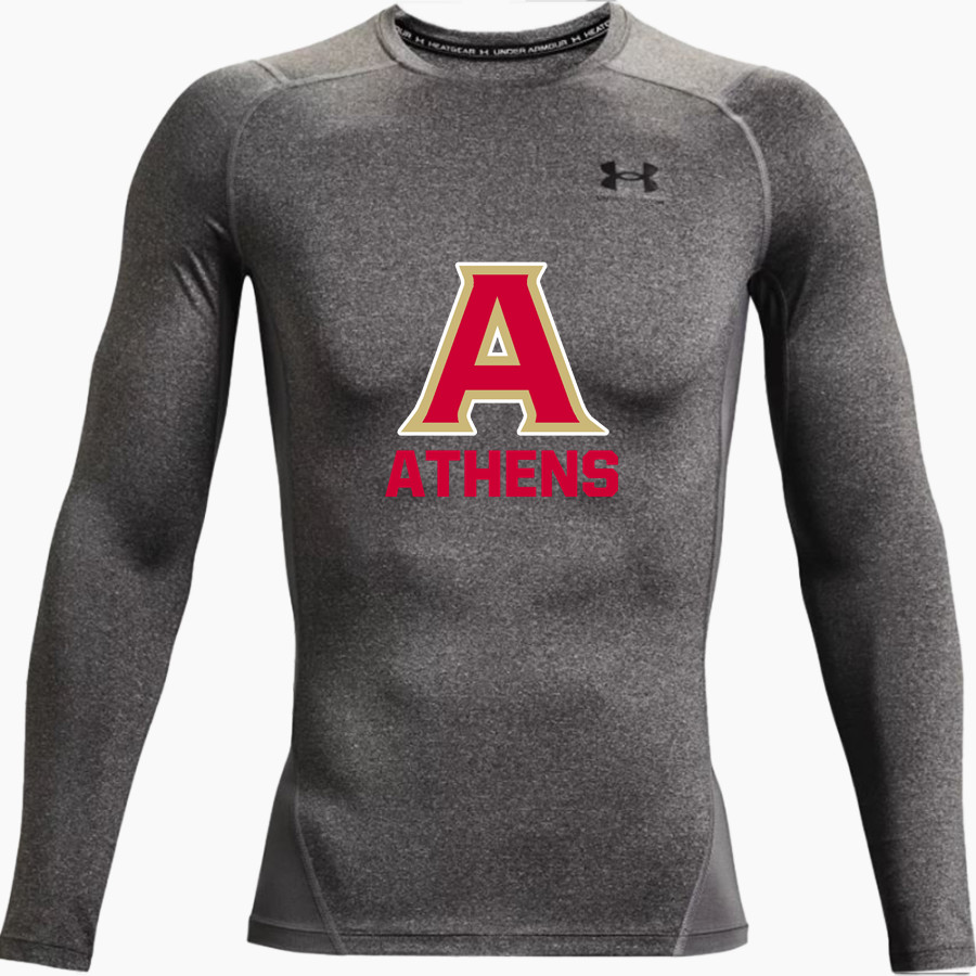 ATHENS HIGH SCHOOL RED HAWKS <span class="pdp-name-mascot">ATHENS RED HAWKS</span> UA Men's Heatgear Armour Long Sleeve Compression Top
