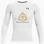 Trinity Catholic Trinity Catholic UA Men's Heatgear Armour Long Sleeve Compression Top Front Thumbnail