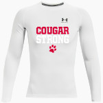 CROW HIGH SCHOOL Cougars Online Store <span class="pdp-name-mascot">CROW COUGARS</span> UA Men's Heatgear Armour Long Sleeve Compression Top Front Thumbnail