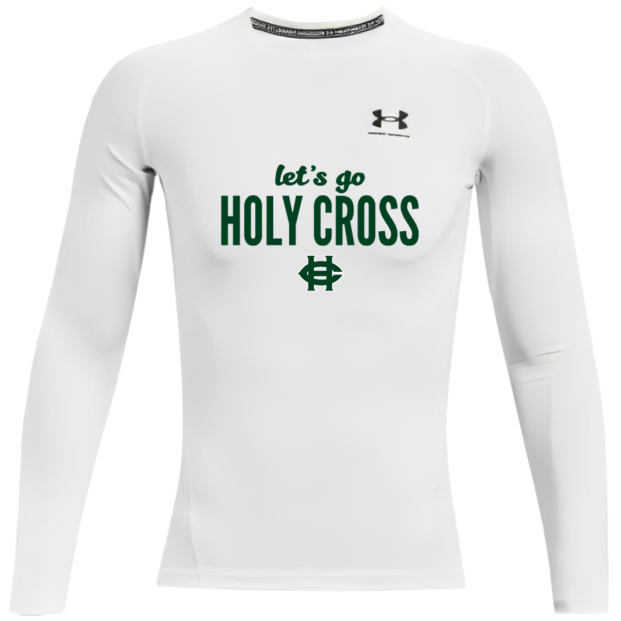 HOLY CROSS HIGH SCHOOL CRUSADERS <span class="pdp-name-mascot">HOLY CROSS CRUSADERS</span> UA Men's Heatgear Armour Compression Long Sleeve