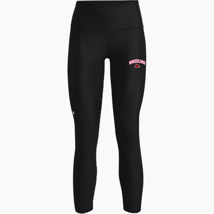 Wheeling University Cardinals Online Store UA Women's HeatGear Hi-Rise Ankle Leggings