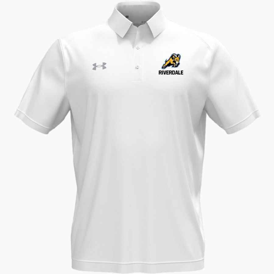 RIVERDALE HIGH SCHOOL RAMS <span class="pdp-name-mascot">RIVERDALE RAMS</span> UA Men's Team Tech Polo