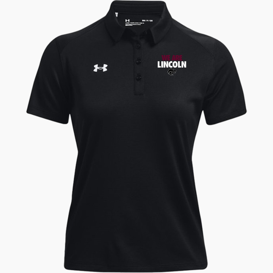 LINCOLN HIGH SCHOOL WOLVES <span class="pdp-name-mascot">LINCOLN WOLVES</span> UA Women's Team Tech Polo