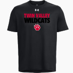 TWIN VALLEY WILDCATS UA Men's Team Tech Short Sleeve T-Shirt Front Thumbnail