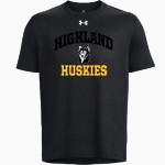 HIGHLAND HIGH SCHOOL HUSKIES UA Men's Team Tech Short Sleeve T-Shirt Front Thumbnail