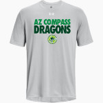 AZ Compass DRAGONS UA Men's Team Tech Short Sleeve T-Shirt Front Thumbnail