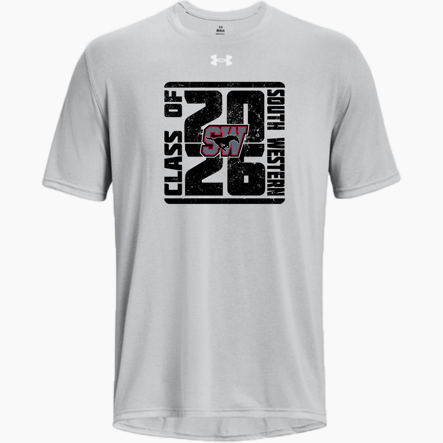 SOUTH WESTERN SENIOR HIGH SCHOOL MUSTANGS <span class="pdp-name-mascot">SOUTH WESTERN MUSTANGS</span> UA Men's Team Tech Short Sleeve T-Shirt