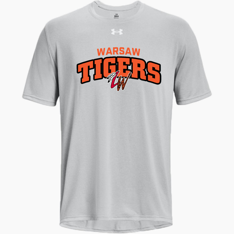WARSAW HIGH SCHOOL TIGERS <span class="pdp-name-mascot">WARSAW TIGERS</span> UA Men's Team Tech Short Sleeve T-Shirt