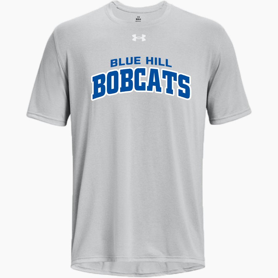 Blue Hill Bobcats <span class="pdp-name-mascot">Blue Hill Community School District Bobcats</span> UA Men's Team Tech Short Sleeve T-Shirt