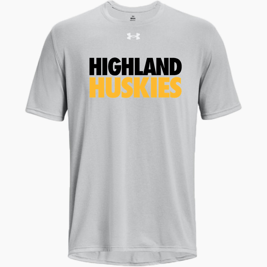 HIGHLAND HIGH SCHOOL HUSKIES UA Men's Team Tech Short Sleeve T-Shirt