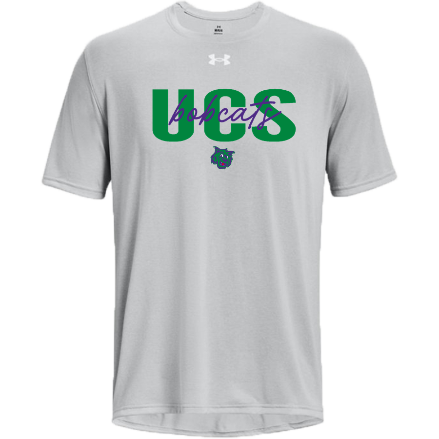 UCS Bobcats <span class="pdp-name-mascot">Underhill Central School Bobcats</span> UA Men's Tech Team Short Sleeve T-Shirt