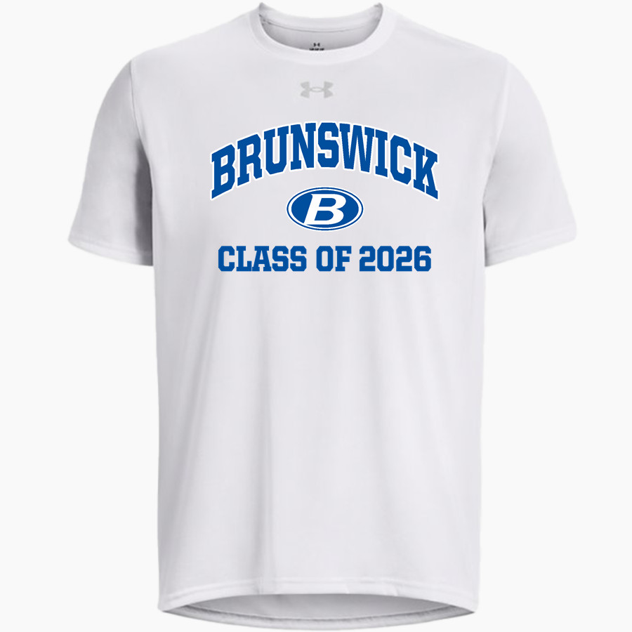 BRUNSWICK ATHLETIC FOUNDATION GO BIG BLUE <span class="pdp-name-mascot">BRUNSWICK BLUE DEVILS</span> UA Men's Team Tech Short Sleeve T-Shirt