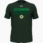AZ Compass DRAGONS UA Men's Team Tech Short Sleeve T-Shirt Front Thumbnail
