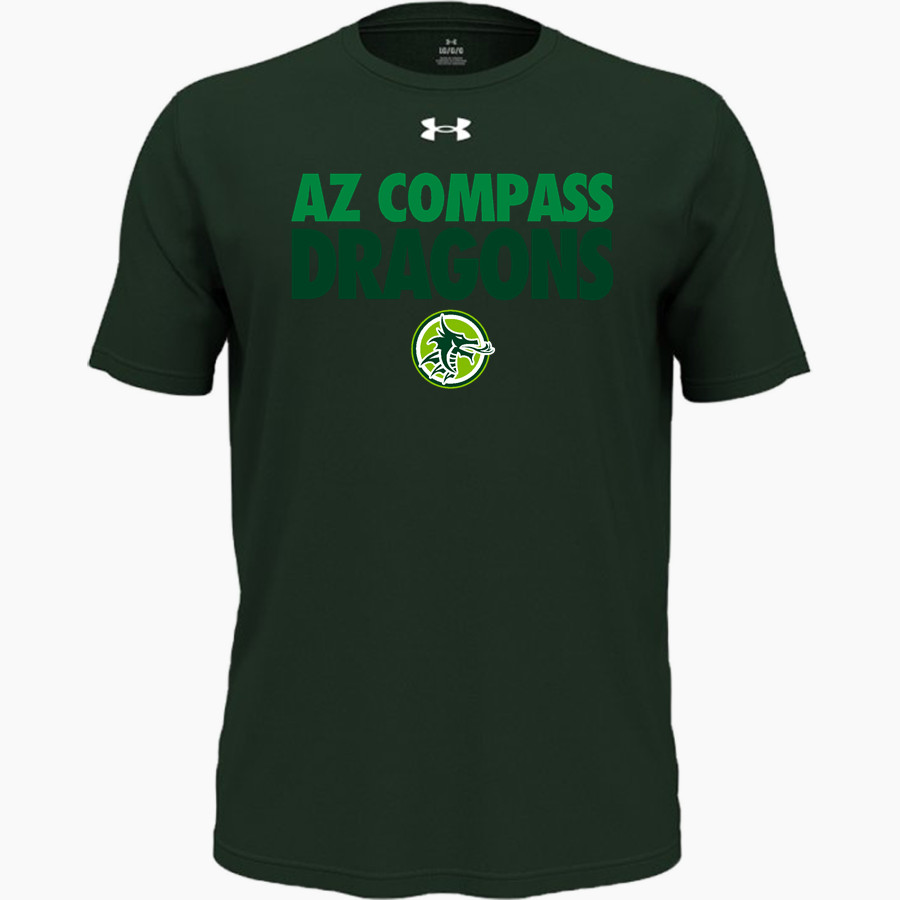 AZ Compass DRAGONS UA Men's Team Tech Short Sleeve T-Shirt