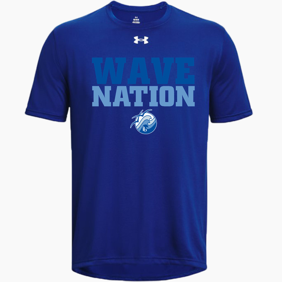 Pacific Beach Waves Online Store <span class="pdp-name-mascot">Pacific Beach Waves</span> UA Men's Team Tech Short Sleeve T-Shirt