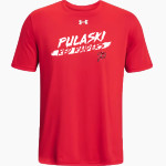 Pulaski Red Raiders UA Men's Team Tech Short Sleeve T-Shirt Front Thumbnail