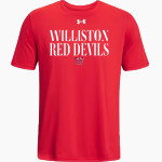 WILLISTON HIGH SCHOOL RED DEVILS UA Men's Team Tech Short Sleeve T-Shirt Front Thumbnail