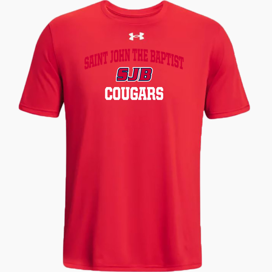 SAINT JOHN THE BAPTIST H S COUGARS <span class="pdp-name-mascot">SAINT JOHN THE BAPTIST COUGARS</span> UA Men's Team Tech Short Sleeve T-Shirt