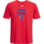 HAYS HIGH SCHOOL REBELS <span class="pdp-name-mascot">HAYS HAWKS</span> UA Men's Team Tech Short Sleeve T-Shirt Front Thumbnail