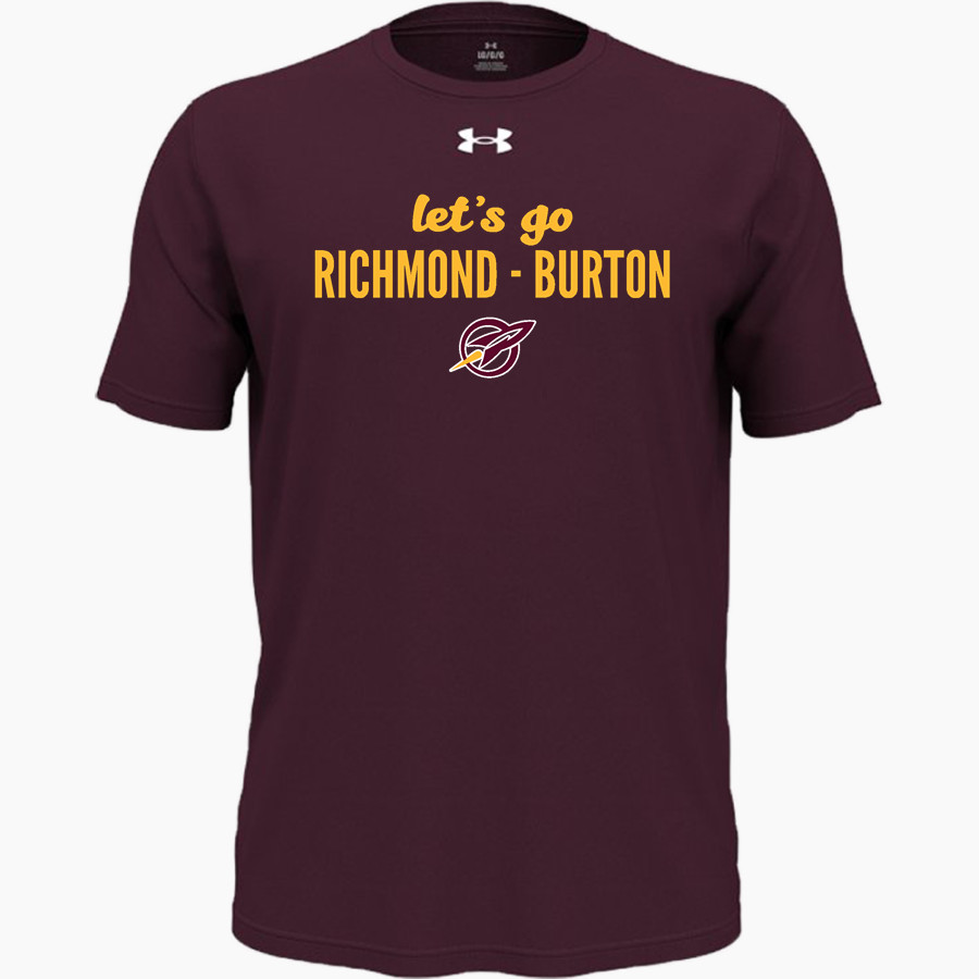 RICHMOND-BURTON HIGH SCHOOL ROCKETS UA Men's Team Tech Short Sleeve T-Shirt