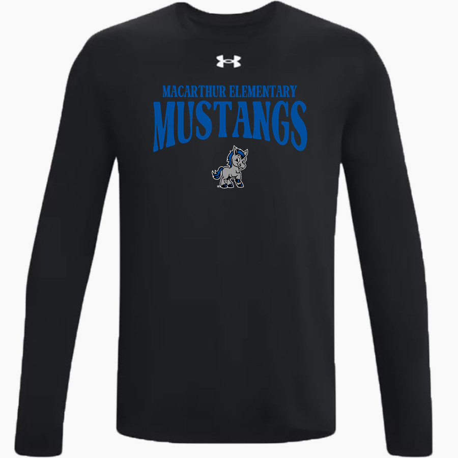 MacArthur Elementary Mustangs UA Men's Team Tech Long Sleeve T-Shirt