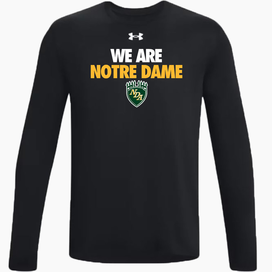 Notre Dame Academy Rebels official sideline store UA Men's Team Tech Long Sleeve T-Shirt