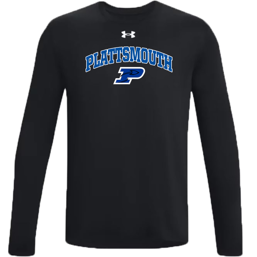Plattsmouth High School Blue Devils <span class="pdp-name-mascot">Plattsmouth High School Blue Devils</span> UA Men's Team Tech Long Sleeve T-Shirt