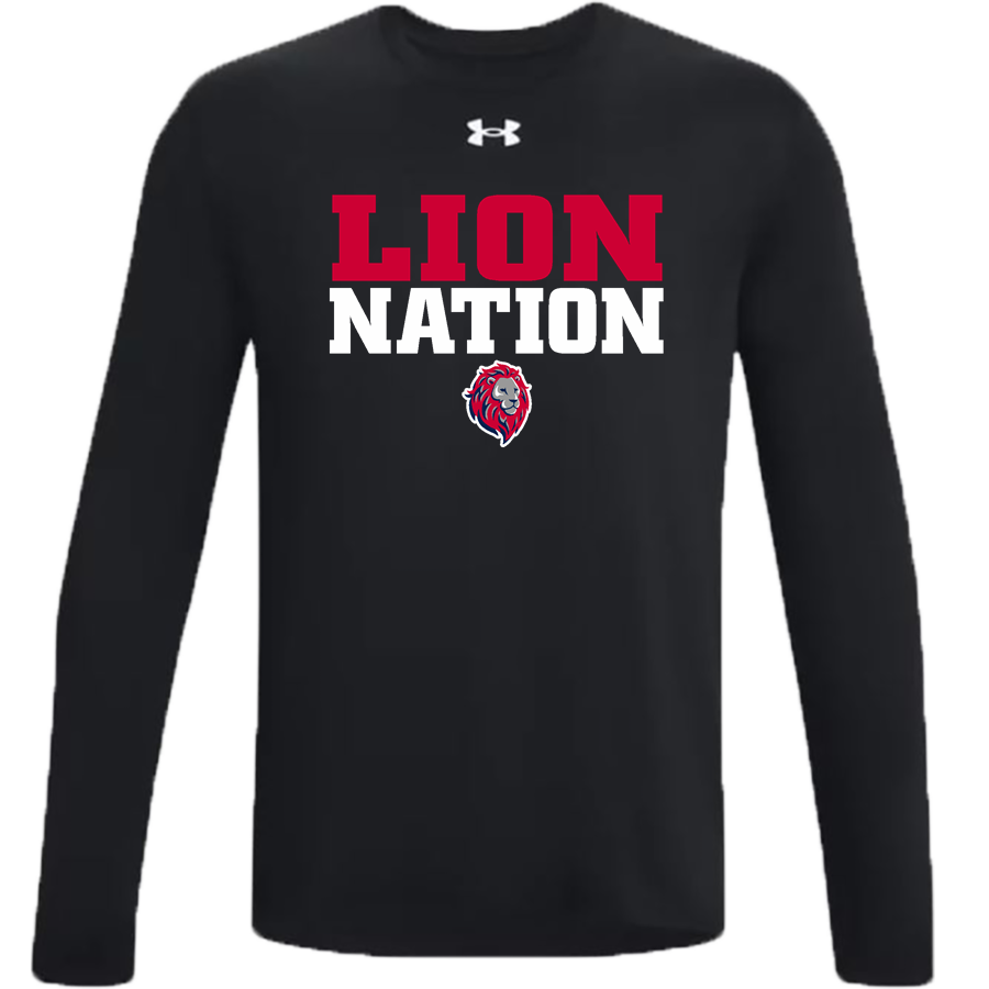 Cornerstone Lions <span class="pdp-name-mascot">Cornerstone Christian Lions</span> UA Men's Team Tech Long Sleeve T-Shirt