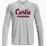 Curtis Warriors <span class="pdp-name-mascot">Curtis Warriors</span> UA Men's Team Tech Long Sleeve T-Shirt Front Thumbnail