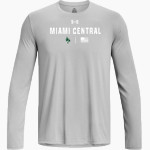 MIAMI CENTRAL HIGH SCHOOL ROCKETS UA Men's Team Tech Long Sleeve T-Shirt Front Thumbnail