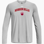 MISSION HILLS HIGH SCHOOL GRIZZLIES <span class="pdp-name-mascot">MISSION HILLS GRIZZLIES</span> UA Men's Team Tech Long Sleeve T-Shirt Front Thumbnail
