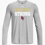 KING'S FORK HIGH SCHOOL BULLDOGS <span class="pdp-name-mascot">KINGS FORK BULLDOGS</span> UA Men's Team Tech Long Sleeve T-Shirt Front Thumbnail