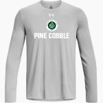 Pine Cobble Pine Cobble UA Men's Team Tech Long Sleeve T-Shirt Front Thumbnail