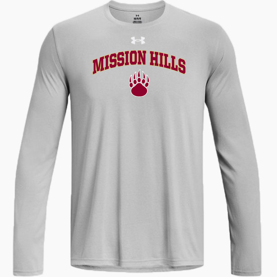 MISSION HILLS HIGH SCHOOL GRIZZLIES <span class="pdp-name-mascot">MISSION HILLS GRIZZLIES</span> UA Men's Team Tech Long Sleeve T-Shirt
