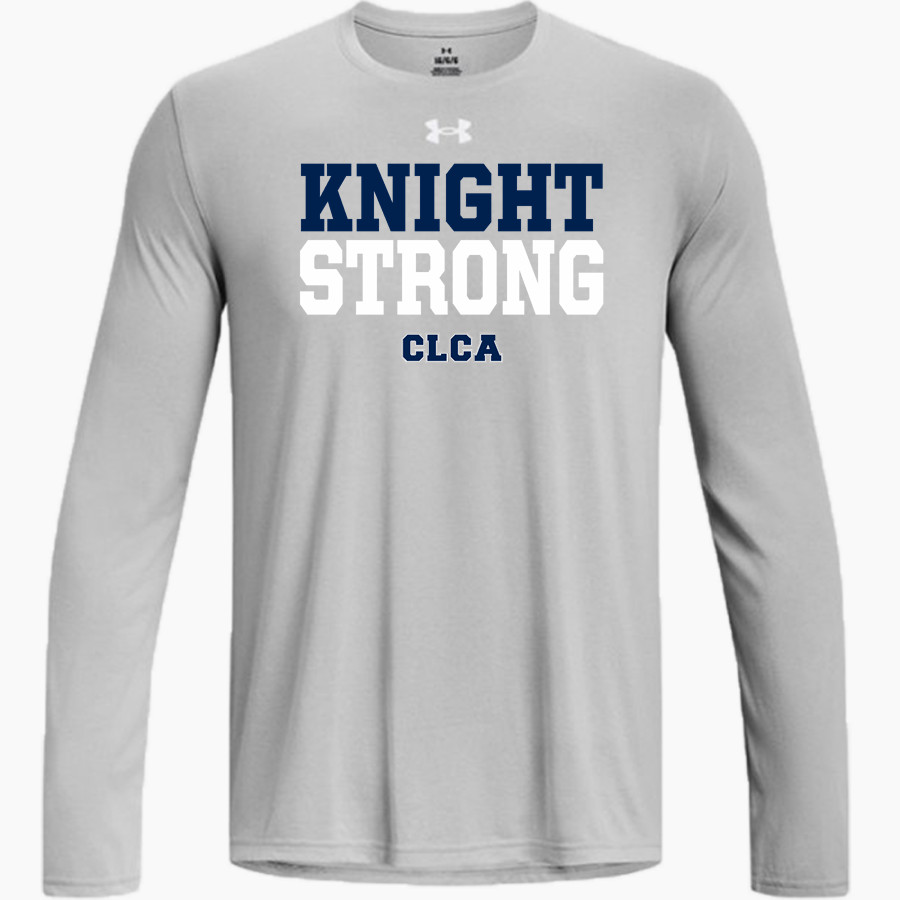 Crown of Life Knights <span class="pdp-name-mascot">Crown of Life Christian Academy Knights</span> UA Men's Team Tech Long Sleeve T-Shirt