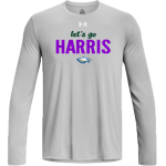 Harris Eagles <span class="pdp-name-mascot">Harris Eagles</span> UA Men's Team Tech Long Sleeve T-Shirt Front Thumbnail