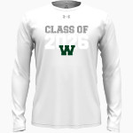 WOODSTOCK UNION HIGH SCHOOL WASPS <span class="pdp-name-mascot">WOODSTOCK WASPS</span> UA Men's Team Tech Long Sleeve T-Shirt Front Thumbnail