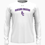 PORTLAND CHRISTIAN HIGH SCHOOL ROYALS UA Men's Team Tech Long Sleeve T-Shirt Front Thumbnail