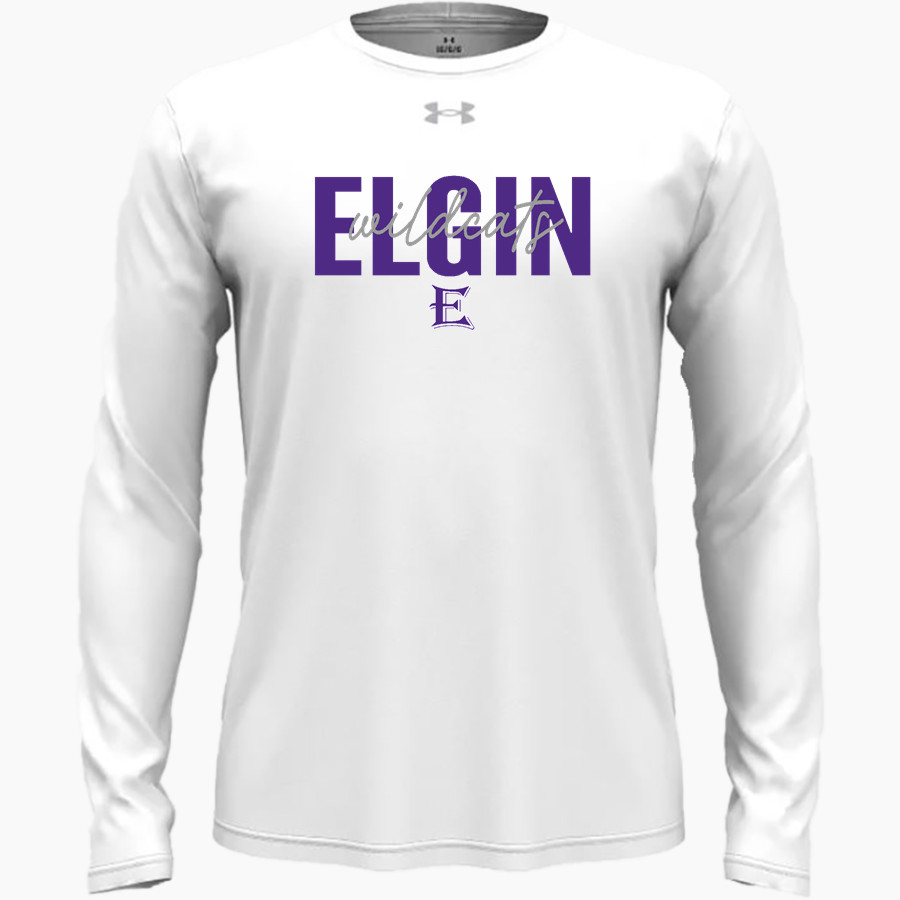 ELGIN HIGH SCHOOL WILDCATS <span class="pdp-name-mascot">ELGIN WILDCATS</span> UA Men's Team Tech Long Sleeve T-Shirt