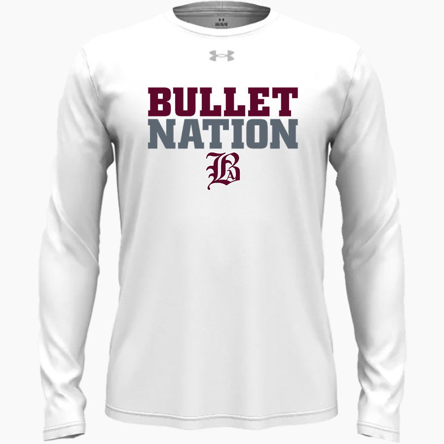 BELLOWS FREE ACADEMY BULLETS <span class="pdp-name-mascot">BELLOWS FREE ACADEMY BULLETS</span> UA Men's Team Tech Long Sleeve T-Shirt