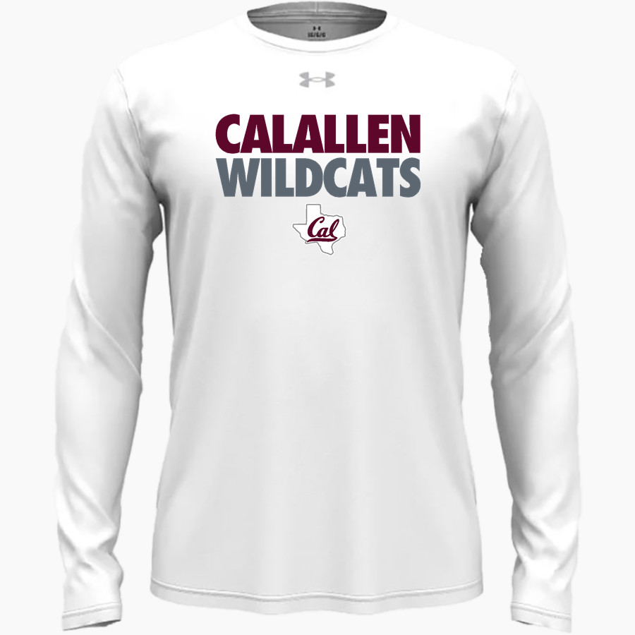 CALALLEN HIGH SCHOOL WILDCATS <span class="pdp-name-mascot">CALALLEN WILDCATS</span> UA Men's Team Tech Long Sleeve T-Shirt