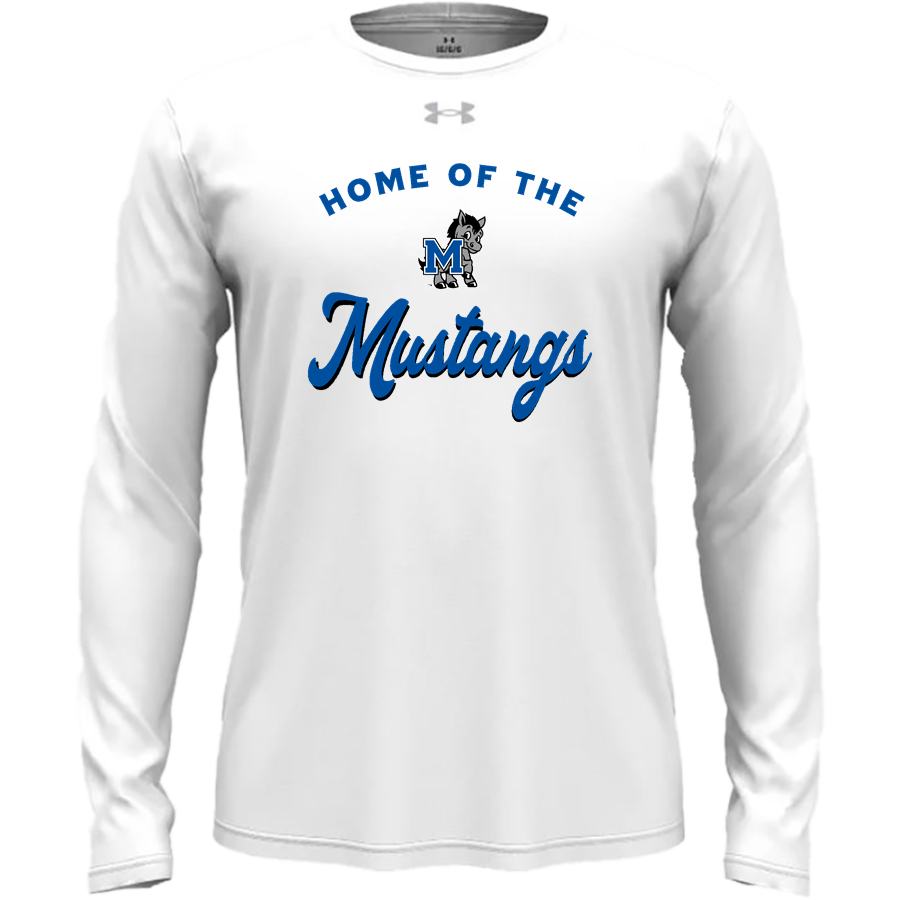 MacArthur Elementary Mustangs <span class="pdp-name-mascot">McArthur Elementary</span> UA Men's Team Tech Long Sleeve T-Shirt