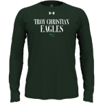 TROY CHRISTIAN EAGLES The Official Online Store <span class="pdp-name-mascot">TROY CHRISTIAN EAGLES</span> UA Men's Team Tech Long Sleeve T-Shirt Front Thumbnail