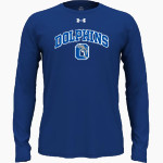 OCRACOKE SCHOOL DOLPHINS <span class="pdp-name-mascot">OCRACOKE DOLPHINS</span> UA Men's Team Tech Long Sleeve T-Shirt Front Thumbnail
