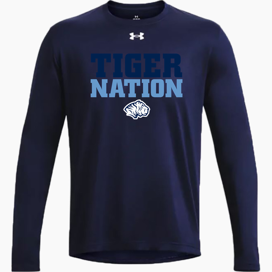 Community Of Peace Tigers <span class="pdp-name-mascot">Community Of Peace Tigers</span> UA Men's Team Tech Long Sleeve T-Shirt