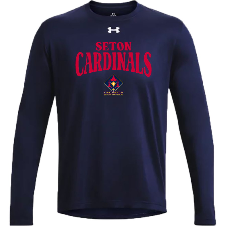 SETON CATHOLIC HIGH SCHOOL CARDINALS <span class="pdp-name-mascot">SETON CARDINALS</span> UA Men's Team Tech Long Sleeve T-Shirt
