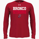 Bay Area Christian Broncos UA Men's Team Tech Long Sleeve T-Shirt Front Thumbnail