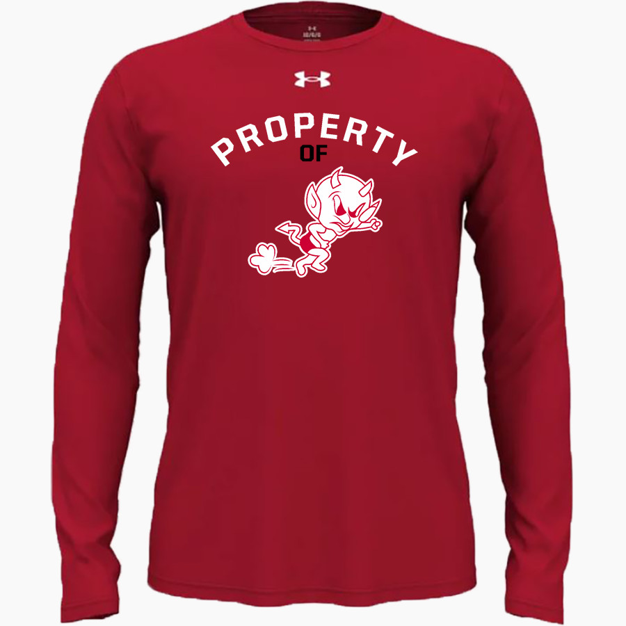 LINDHURST HIGH SCHOOL BLAZERS <span class="pdp-name-mascot">LINDHURST BLAZERS</span> UA Men's Team Tech Long Sleeve T-Shirt